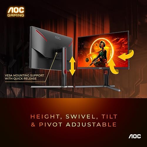 AOC 27 Inch Gaming Monitor QHD 180Hz Mini-LED HDR1000, Q27G3XMN - size: 27" 180Hz Mini-LED