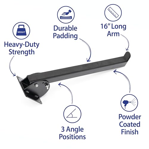 Victory Display WALL-MOUNTED Keyboard Arms – Fixed Length Keyboard Wall Mount, Space-Saving Keyboard arms for Home Studios and retail stores, Displays keyboard at 45°, 65° & 90° Angles – 1 Pairs (16")
