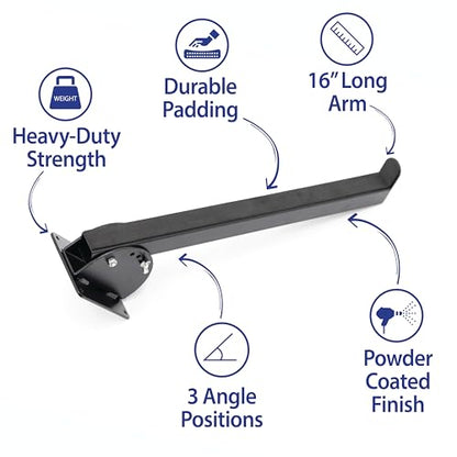 Victory Display WALL-MOUNTED Keyboard Arms – Fixed Length Keyboard Wall Mount, Space-Saving Keyboard arms for Home Studios and retail stores, Displays keyboard at 45°, 65° & 90° Angles – 1 Pairs (16")