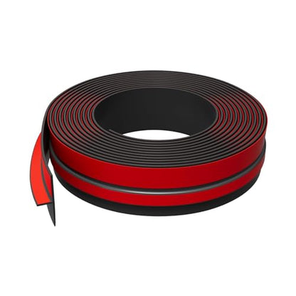 Elvone T-Shaped Weather Stripping Seal, Black Silicone, 1.97 in x 40 ft - color: Black, size: 40FTX1.97IN
