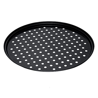 Restaurantware Met Lux 13 Inch Pizza Pan With Holes 1 Heavy-Duty Pizza Pan With Holes - Perforated Non-Stick Carbon Steel Pizza Crust Pan Keeps Pizza Fresh For Any Food Service Establishments - size: 13" (Pack of 2)