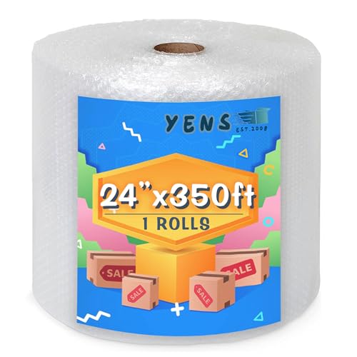 Yens Bubble Cushioning Roll 3/16" Small Bubbles Perforated 12" (350 Ft 24 Inch)