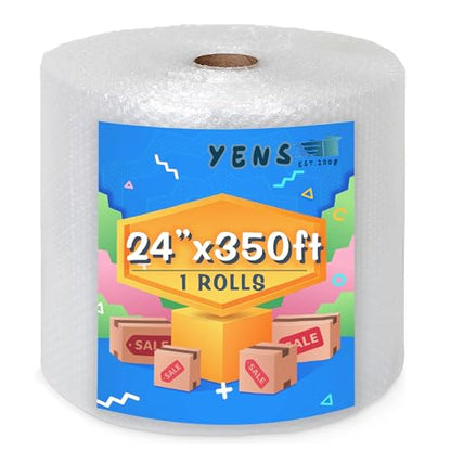 Yens Bubble Cushioning Roll 3/16" Small Bubbles Perforated 12" (350 Ft 24 Inch)