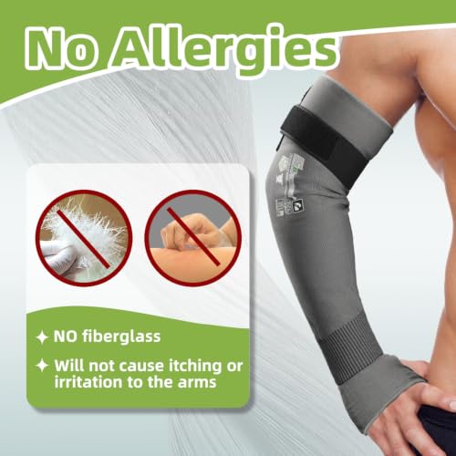 Schwer 10 Pairs 18in A6 Cut Resistant Arm Sleeves for Gardening, S914 - color: Grey-updated, size: 18 In-10 Pairs