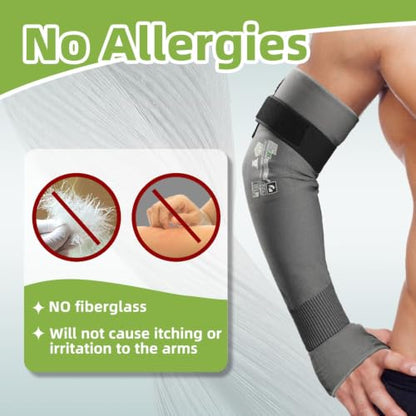 Schwer 10 Pairs 18in A6 Cut Resistant Arm Sleeves for Gardening, S914 - color: Grey-updated, size: 18 In-10 Pairs