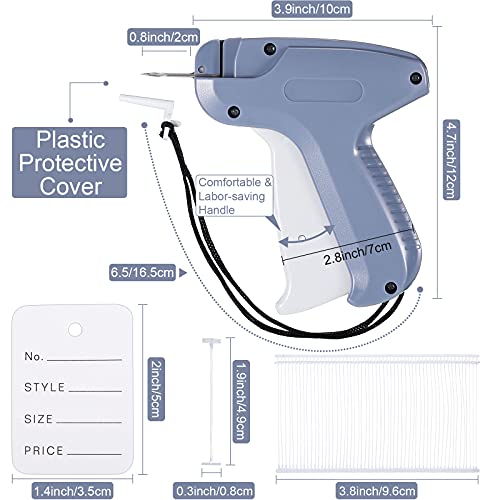 6006 Pcs Clothes Garment Tag, Tagging Gun for Clothing, Gray - color: Gray