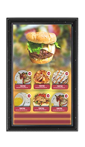 The Display Shield 44-50" Vertical Outdoor Digital Menu Enclosure & Fan - color: With Cooling Fan, size: 44-50"