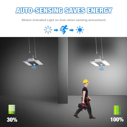 Ceiling Sensor PIR Occupancy Motion Detector for JC LGL or YXL LED Linear High Bay Light, 40FT Ceiling & 50FT Wall Mount Detection Diameter, Commercial Grade