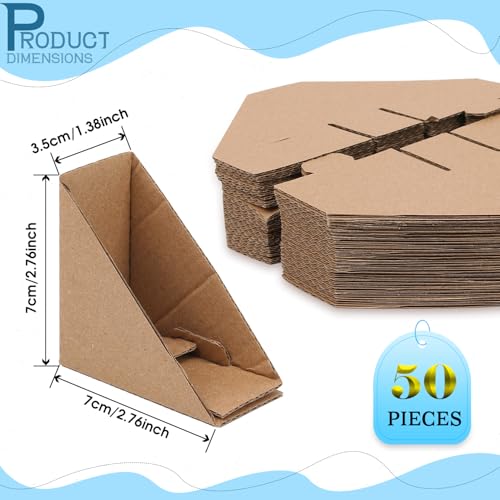 50 Pack Cardboard Corner Protectors 2.75" Side Length 1.37" ID - size: 2.75"×1.37"