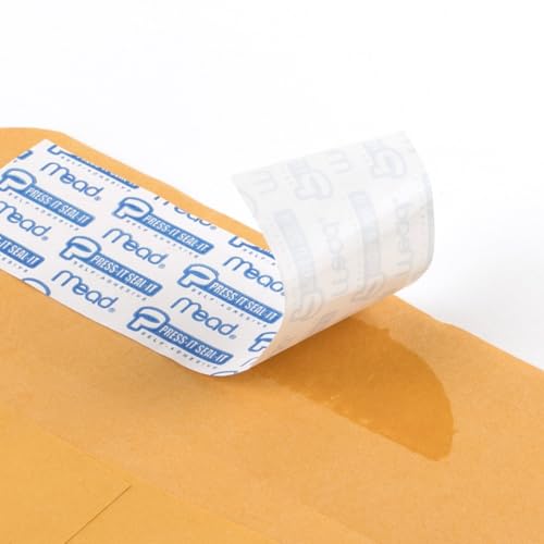 Mead Envelopes, Letter Size 9" x 12", Press-It Seal-It Self Adhesive Closure, Brown Kraft All-Purpose 24-lb Paper, Manila Mailing Envelopes, 25 Count (76086) - size: 9 in. x 12 in. / 25-count
