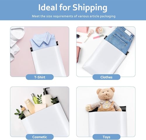 Metronic Poly Mailers 10x13 2000PC Shipping Bags Bulk for Small Business - color: White, size: 10x13 2000PC