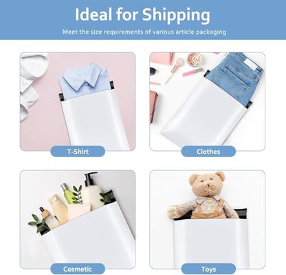 Metronic Poly Mailers 10x13 2000PC Shipping Bags Bulk for Small Business - color: White, size: 10x13 2000PC