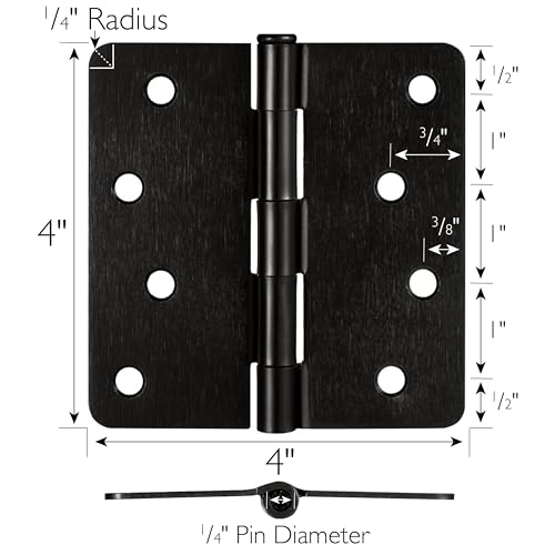 Design House Interior Door Hinge, 4", Oil Rubbed Bronze - color: Oil Rubbed Bronze