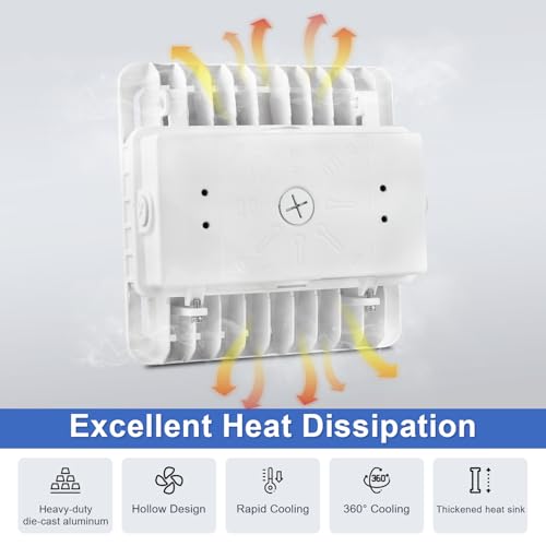 55W LED Parking Garage Canopy Light, 30W/40W/55W Selectable, 3CCT Dimmable - size: 1-Pack