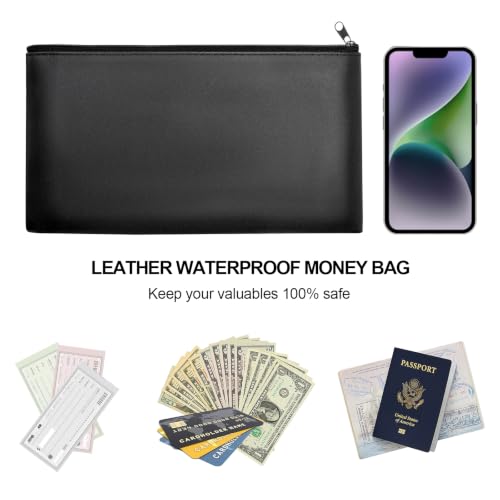 Cash Box with Key Lock – 0.7mm Steel Cash Drawer with Money Bag & Auto-Pop Coin Tray, 4 Upgraded Finger-Safe Bill Clips, Portable Register for Vendors, Business & Home, 11.8" x 9.5" x 3.5", Black-2 - color: Black-2