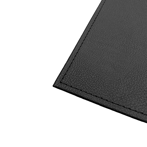 Menu Holders Made of Premium Faux Leather - Single Panel (10-Pack) Menu Covers Single Page (Black, 4.25" x 11") - color: Black, size: 4.25" x 11"