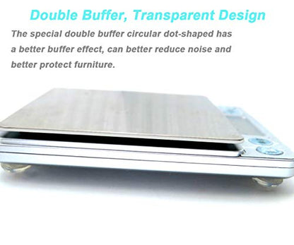 202 Pcs Combo Pack Clear Adhesive Bumper Pads, Round Spherical Square, Self Adhesive Sound Dampening Transparent Rubber Feet Pads for Cabinet Doors Drawers Glass Tops Picture Frames Cutting Boards