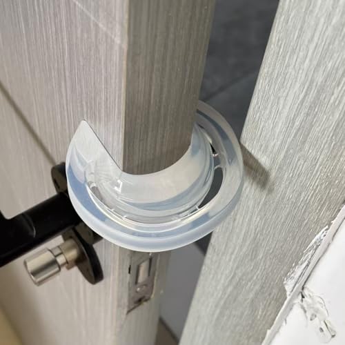 Silicone Door Pinch Guard and Door Slam Stopper, Door Protector for Kids Finger Safety, Anti Door Slamming, Door Close Stopper, Babyproof Doors to Avoid Pinched Fingers, Translucent,1Pcs