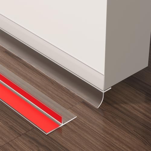 Door Seal Weather Stripping for Door Frame- 40 Ft x 1.38 in Clear - color: Clear, size: 1.38 in x 40 ft