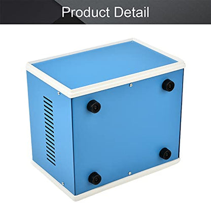 Fielect Electronic Enclosure Project Box Blue Metal DIY Case Junction Box, 8.27" x 7.09" x 5.51" - size: 8.27" x 7.09" x 5.51"