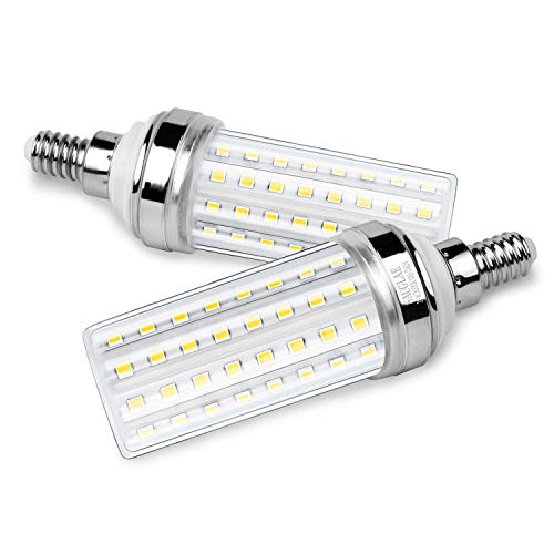 20W LED Corn Bulbs, 150W Incandescent Bulbs Equivalent, 3000K Warm White, Non-Dimmable, 2000Lm, E12 Small Edison Screw Light Bulbs, 3-Pack - color: Warm White E12