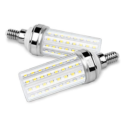 20W LED Corn Bulbs, 150W Incandescent Bulbs Equivalent, 3000K Warm White, Non-Dimmable, 2000Lm, E12 Small Edison Screw Light Bulbs, 3-Pack - color: Warm White E12