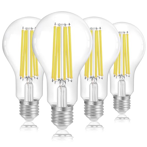 FLSNT 150W Eq Dimmable A23 LED, 2650LM, 5000K, E26, 4P - color: 150w 5000k Daylight, size: 4 Count (Pack of 1)