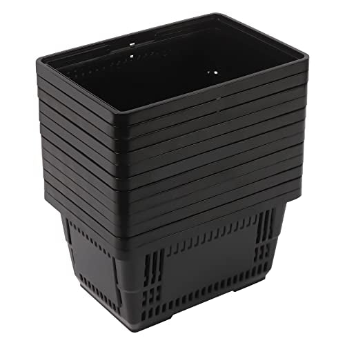 Shopping Basket 12-Pack 21L Black PP Durable Storage