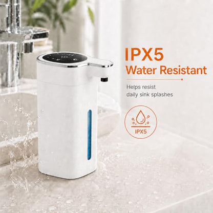 Automatic Liquid Soap Dispenser Touchless, USB Rechargeable (White) - color: White