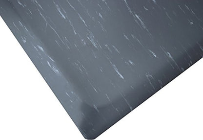 Rhino Mats TT-R36CHX10 Marbleized Tile Top, Anti-Fatigue Mat, 3' x 10' x 1/2", Charcoal