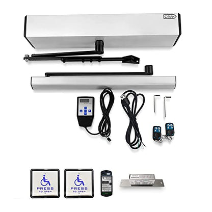 Olideauto Handicap Door Opener for Disabled People,ADA Swing Door Operator with Handicap Push Button and Fail Safe Electric Strike