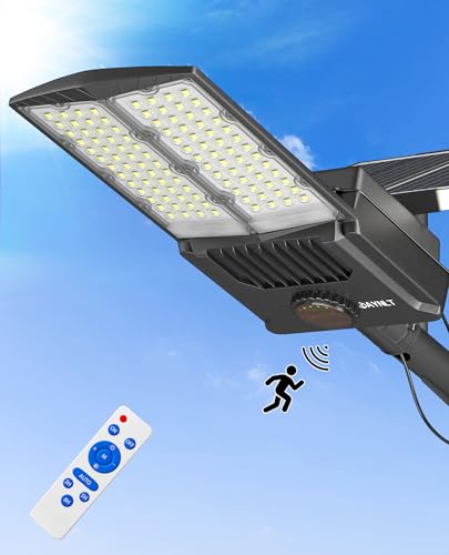 JAYNLT Y-10500W Solar Street Lights Outdoor, Commercial Parking Lot Lights - size: X-Large