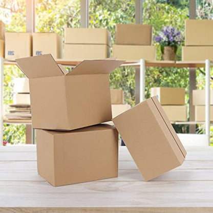 CRUGLA 40 Packs 7x5x5 Shipping Boxes, Brown Mailing Boxes - size: 7x5x5 Inch