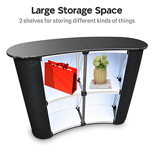 Portable Pop Up Podium Counter Table Stand Promotion Retail Trade Show