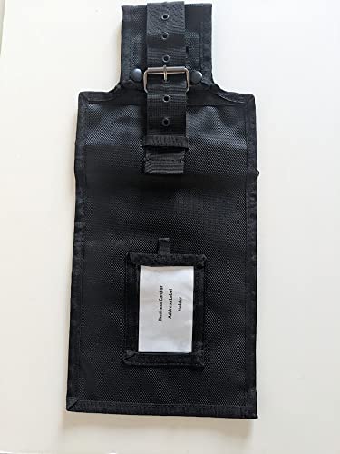 ANOA Shipping Tag – a Reusable Shipping Tag That Holds FedEx, UPS, DHL Shipping Labels for Golf Clubs, Cases, and Baggage, Black
