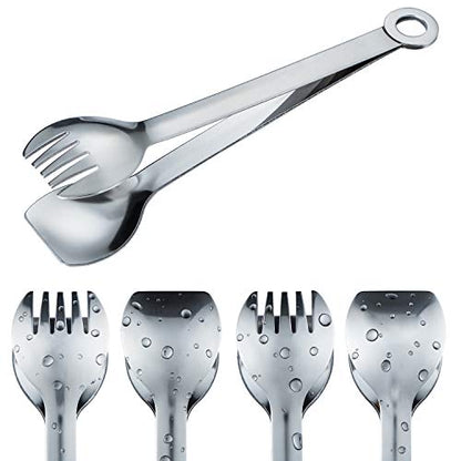 MSY BIGSUNNY Mini Appetizer Tongs Stainless Steel Set of 4, Small Serving Tongs, 6 Inch(15.2cm, Silver) - color: Silver Tongs, size: 6 inch
