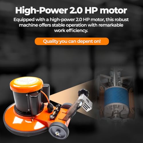 SM420AC 17" Floor Buffer Scrubber, 2 HP, 175 RPM