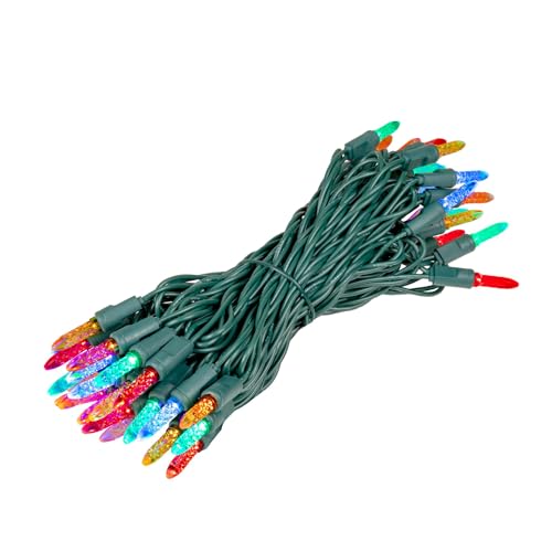 Novelty Lights 25FT 50 LED M5 Multicolor Christmas String Lights Set - color: Multicolor