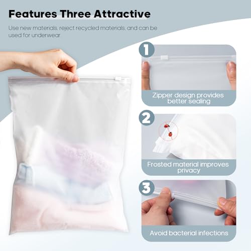 20x24 Inch Frosted Clothes Packaging Bags for Shipping 50Pcs No Vent Holes - size: 50Pcs-20x24 Inch