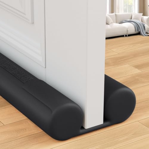 Under Door Draft Stopper, Covers Gap Up to 2.36",30 Inch, Black - color: Black, size: 30 Inch