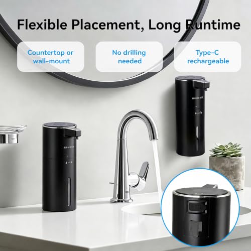 Touchless Automatic Electric Liquid Soap Dispenser - color: Black, size: Liquid