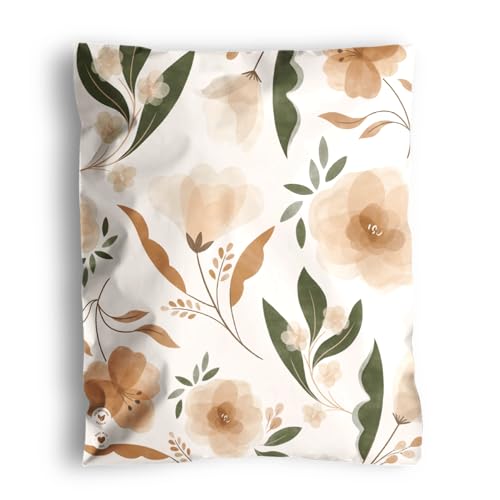 Poly Mailers 10x13-25 Pack Biodegradable Shipping Bags for Clothes - Impack Self-Seal Waterproof Thick Mailing Envelope for Accessories & Clothing - Camelia Bloom - color: Camelia Bloom, size: 10"x13" (25 pack)