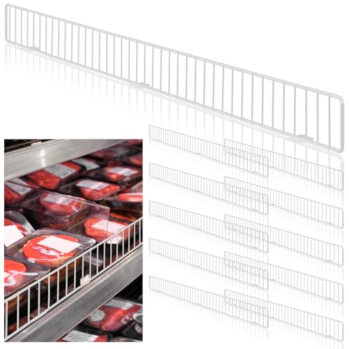 Yaocom 10 Pcs Gondola Shelf Fence 48x3'' Retail Front Wire Guard, White - color: White, size: 48" x 3"