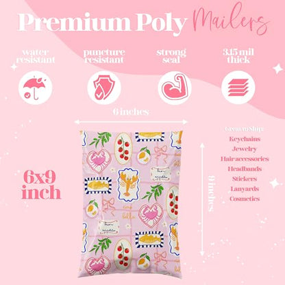 Pretty Package Store Poly Mailers 10x13, Ciao Bella, 100 Pack - color: Ciao Bella, size: 10x13