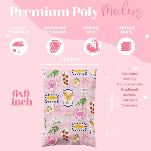 Pretty Package Store Poly Mailers 10x13, Ciao Bella, 100 Pack - color: Ciao Bella, size: 10x13