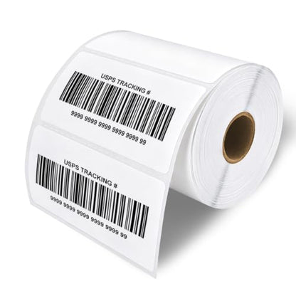 ESSENTIAL 4" x 2" Direct Thermal Labels,1" Core (750 Labels, 1 Roll) - size: 4"x2"