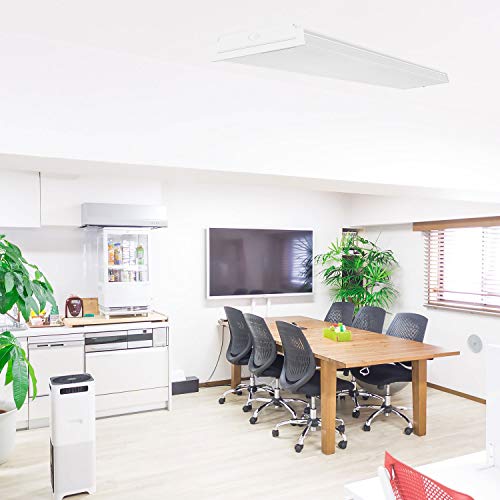 FAITHSAIL 60W LED Wraparound Light 4FT LED Office Lights, 7200 Lumens 4000K, 4 Foot Flush Mount Wrap Shop Puff Ceiling Lighting Fixtures for Garage Workshop, Fluorescent Light Replacement, 4 Pack - color: 4 Pack
