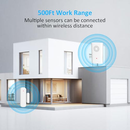 Wireless Door Chime, Door Sensor Chimes When Door Opens/Business Entering - size: 1 Receiver +2Sensor