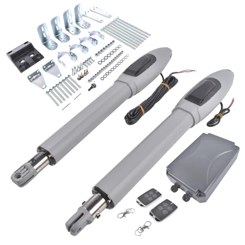 Automatic Dual Swing Gate Opener Kit for Doors up to 660lb*2 with Remote
