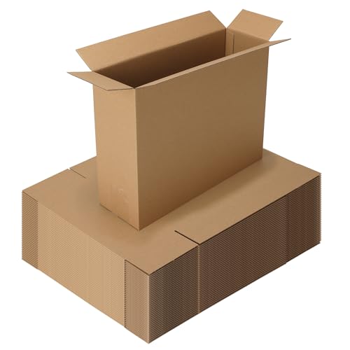 CRUGLA 40 Packs 12x9x4 Shipping Boxes, Brown Mailing Boxes - size: 12x9x4 Inch